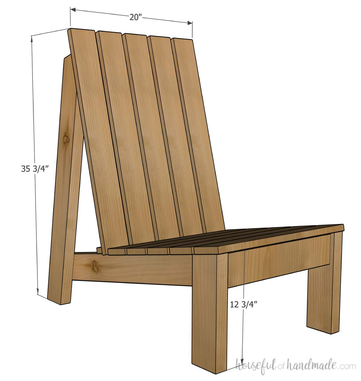 Modern Adirondack Chair Woodworking Plans