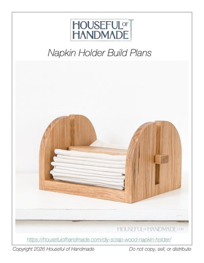 Napkin Holder Woodworking Plans