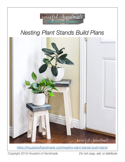 indoor plant stand plans Nesting Plant Stands Woodworking Plans – Houseful of Handmade
