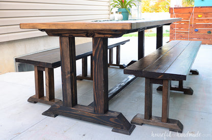 Large Dining Table Woodworking Plans