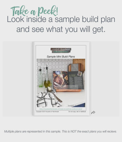 Folding Cookbook Holder Build Plans