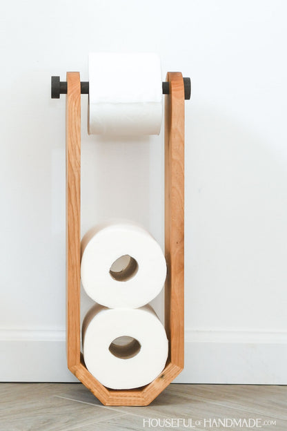 Freestanding Toilet Paper Holder Woodworking Plans