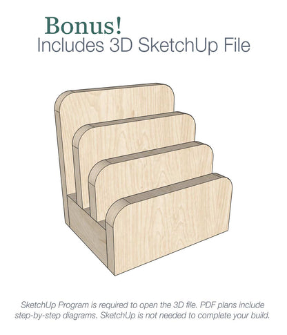 Tabletop Charging Station Woodworking Plans