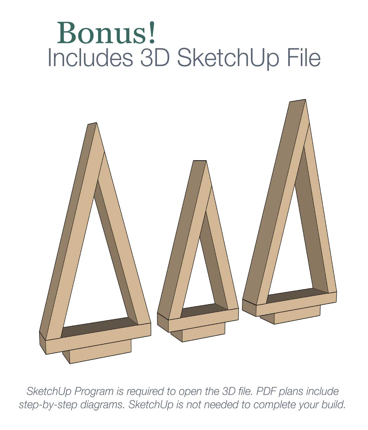 Tabletop Christmas Trees Build Plans