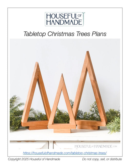 Tabletop Christmas Trees Build Plans