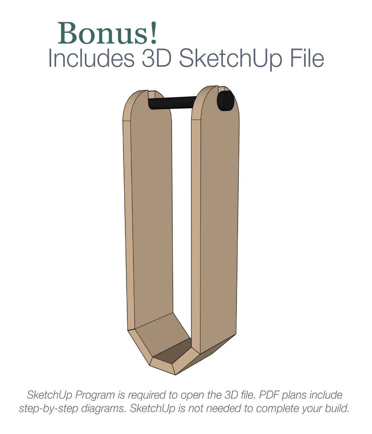 Freestanding Toilet Paper Holder Woodworking Plans