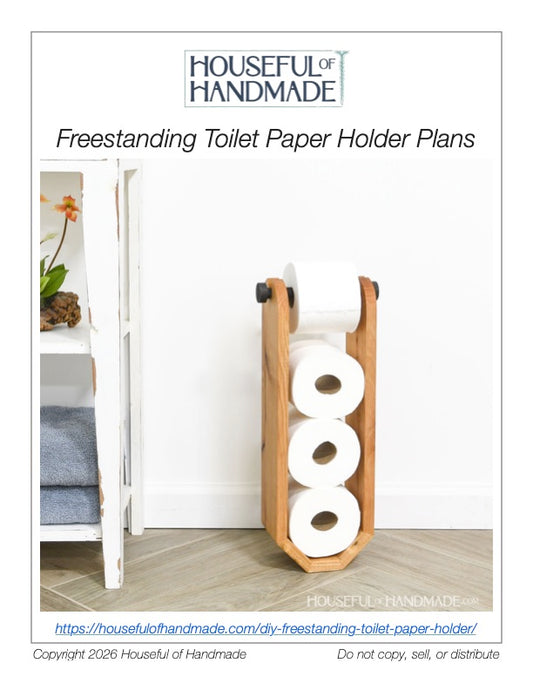 Freestanding Toilet Paper Holder Woodworking Plans
