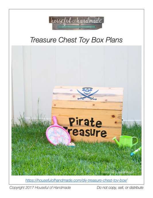 Treasure Chest Toy Box Woodworking Plans
