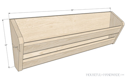 Wall Mounted Shoe Rack Woodworking Plans