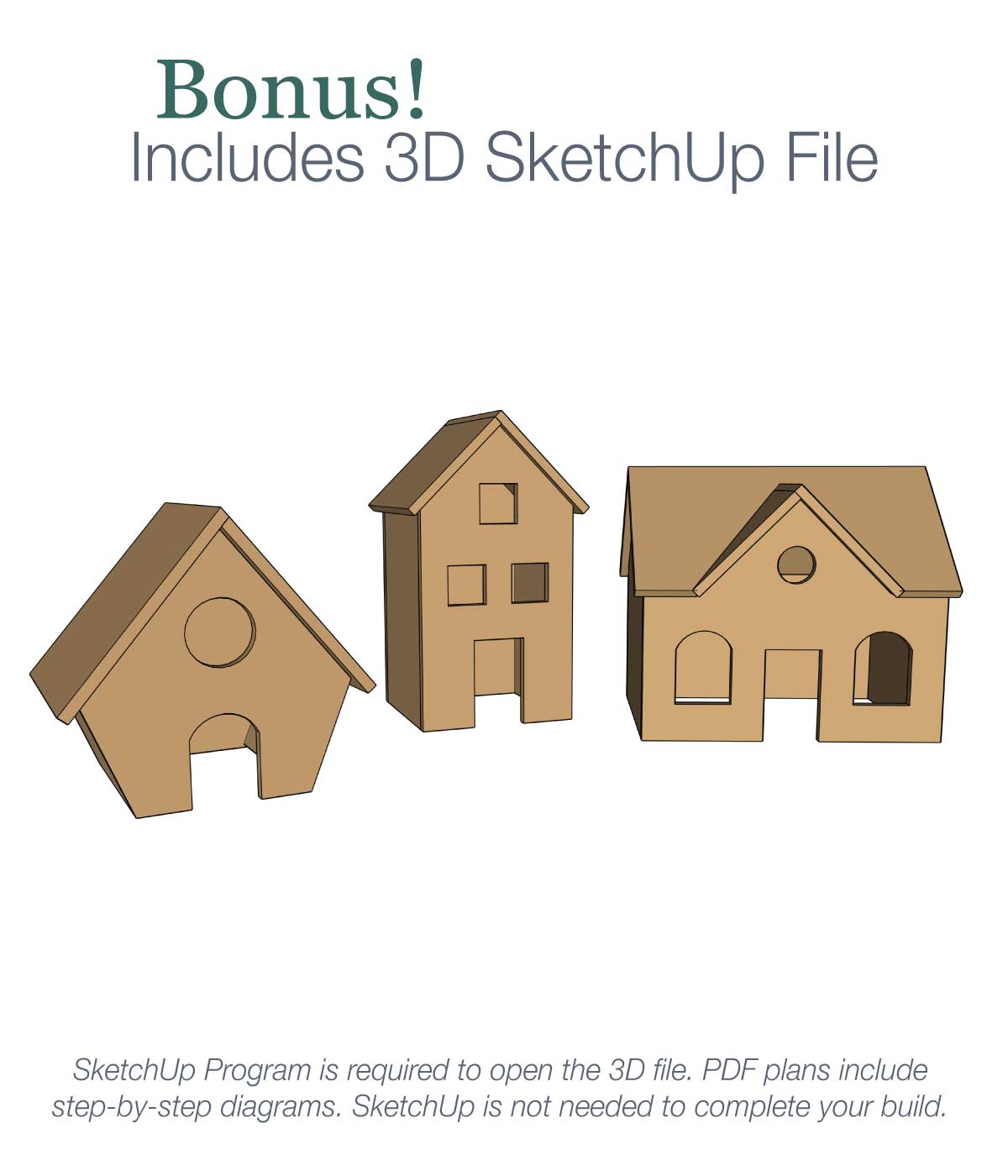 Wood Gingerbread Houses Woodworking Plans