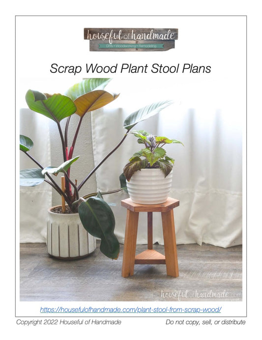 Wood Plant Stool Woodworking Plans