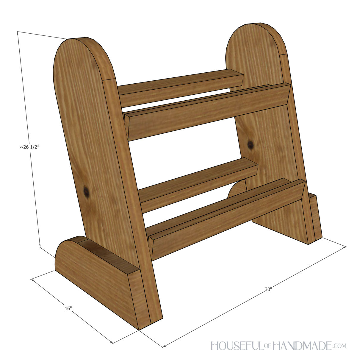 Weight Rack Build Plans – Houseful of Handmade