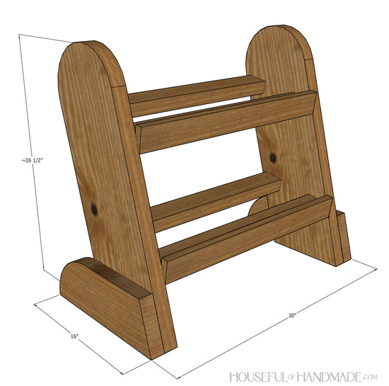 Weight Rack Build Plans – Houseful of Handmade