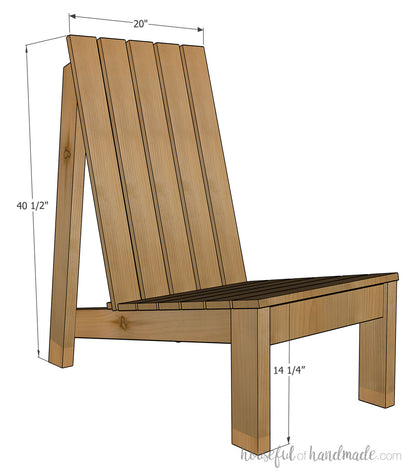 Modern Adirondack Chair Woodworking Plans