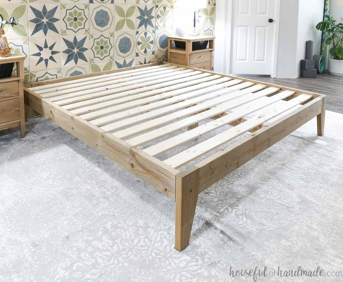 Platform Bed Frame Woodworking Plans - Printable PDF Build Plans ...