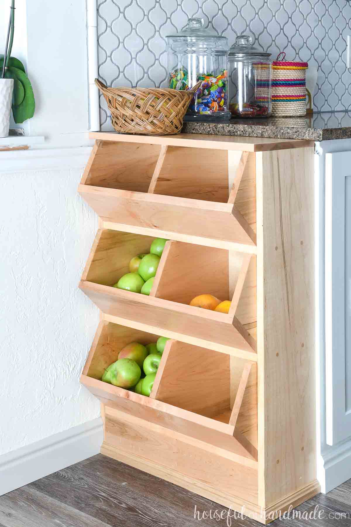 Vegetable Storage Bins Woodworking Plans – Houseful of Handmade